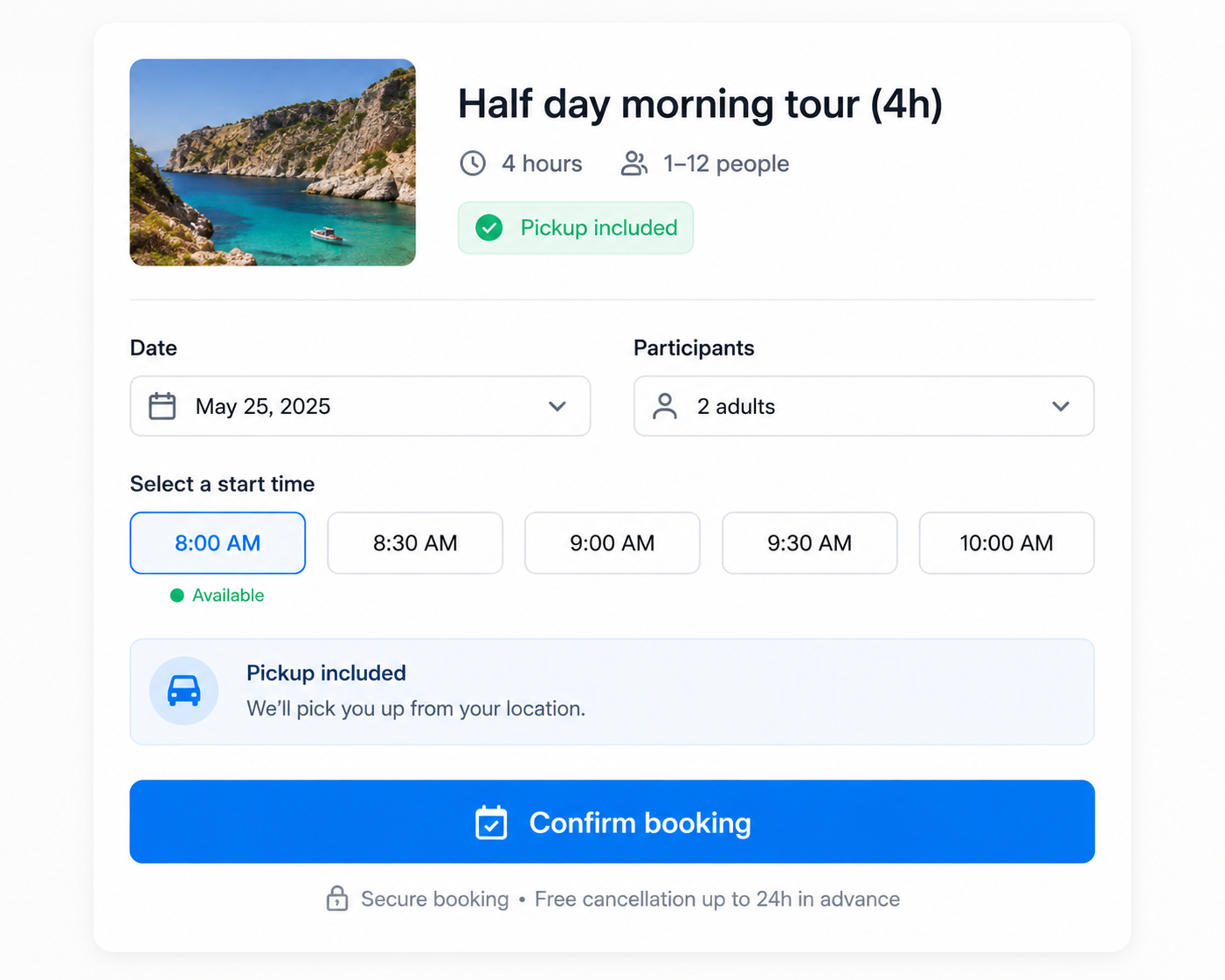 Booking engine