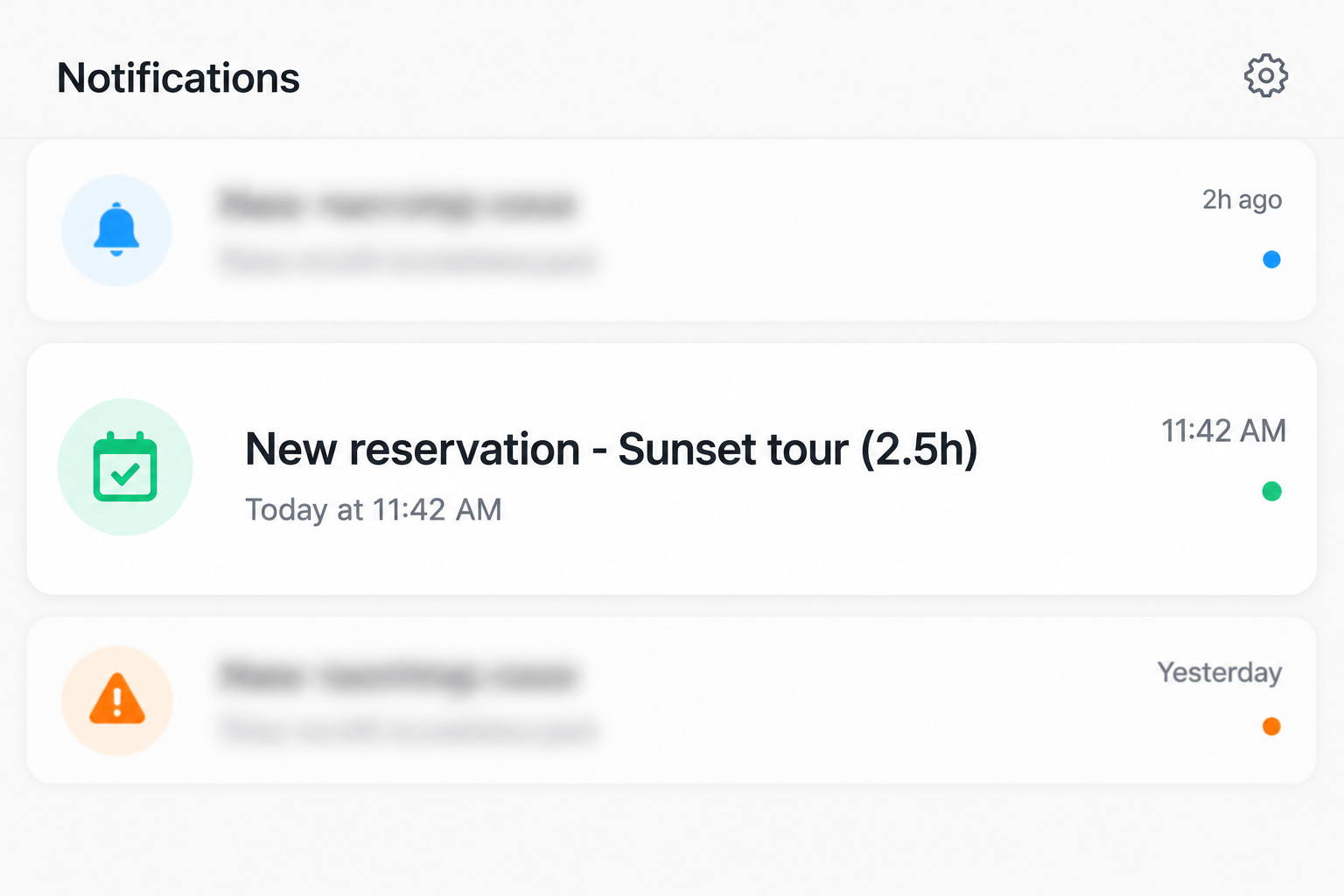 Instant notifications